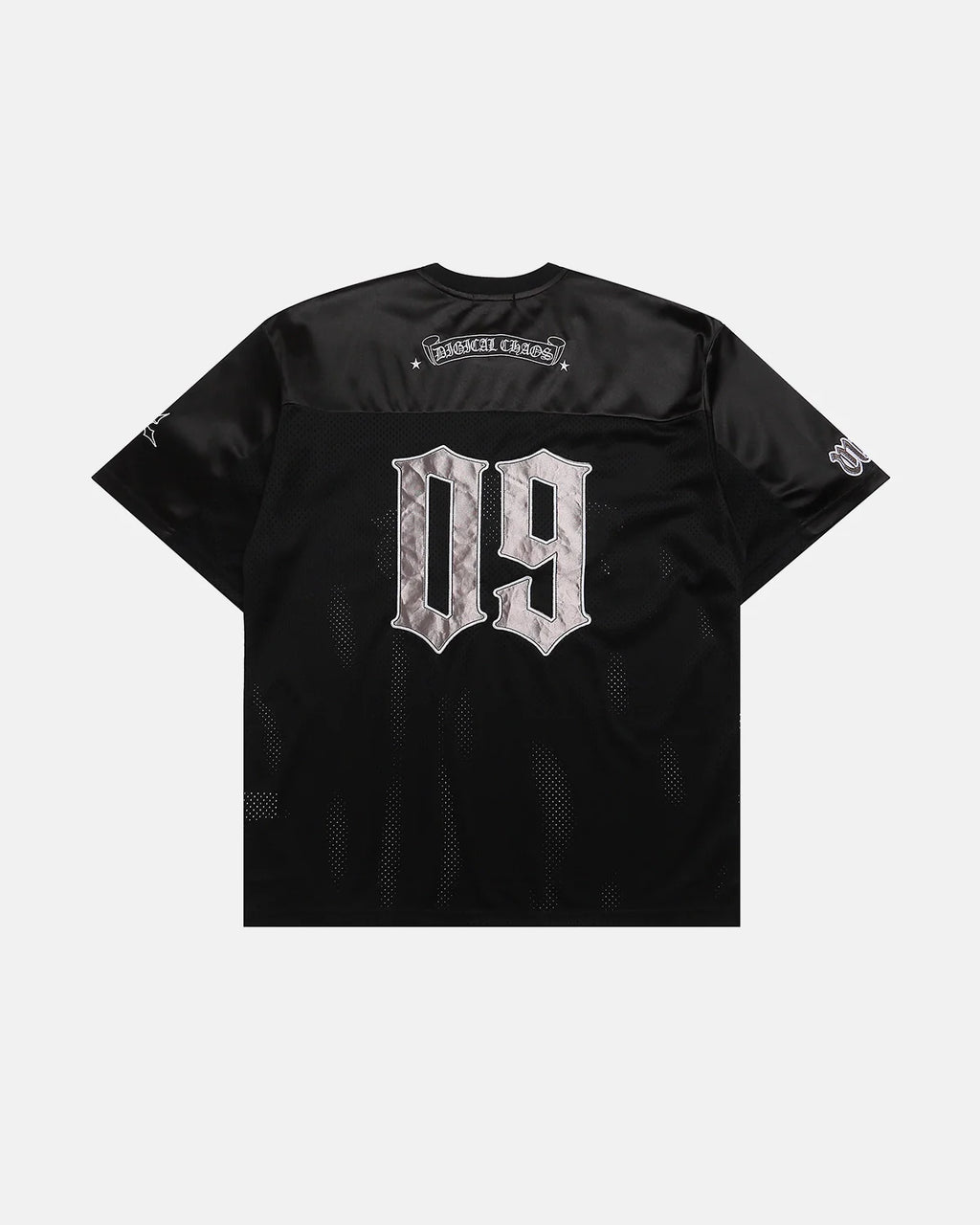 Gothic Embroidered Mesh Jersey | Inflation Streetwear