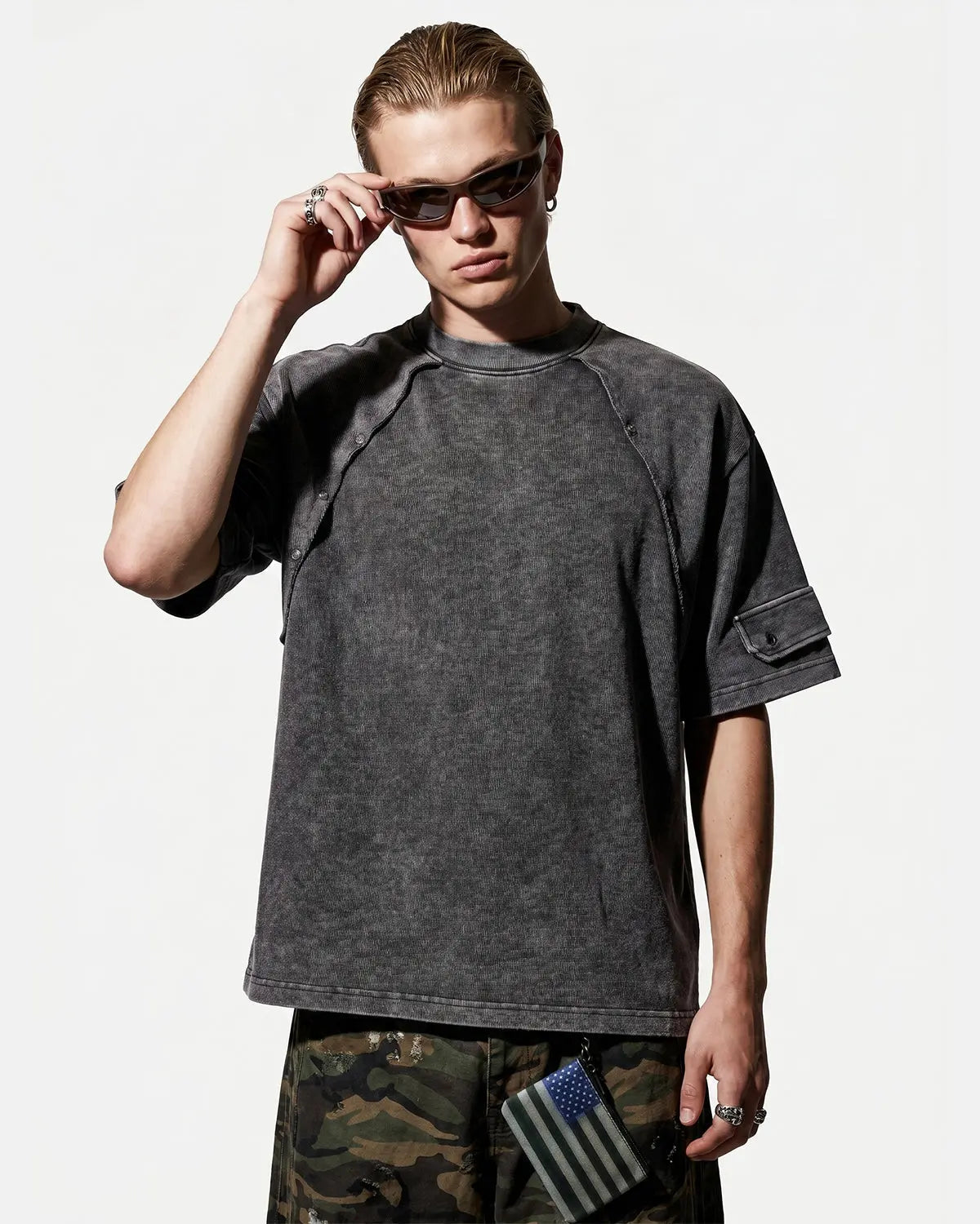 Deconstructed Washed Oversized T-Shirt | Inflation Streetwear