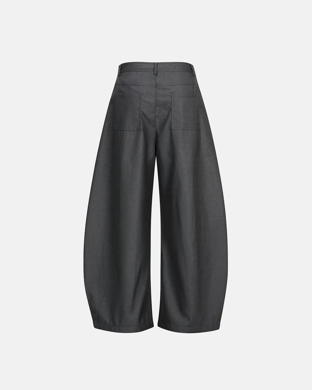 Asymmetric Pleated Barrel-Leg Suit Pants | Inflation Streetwear