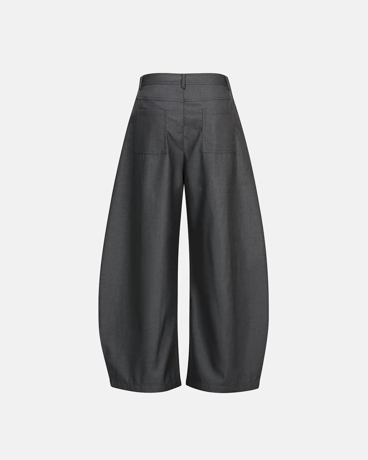 Asymmetric Pleated Barrel-Leg Suit Pants | Inflation Streetwear