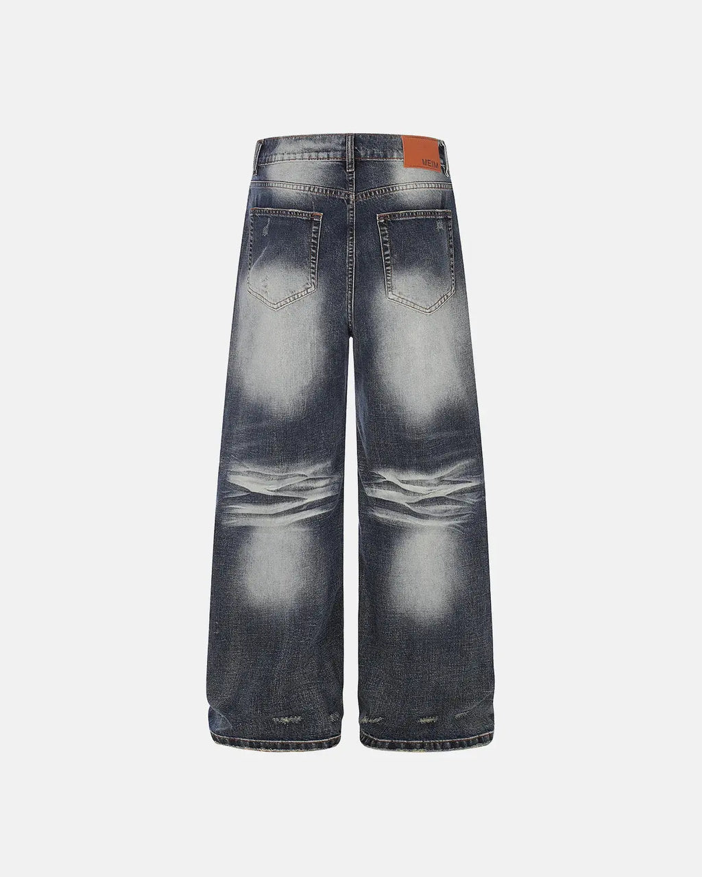 Faded Whisker Baggy Jeans | Inflation Streetwear
