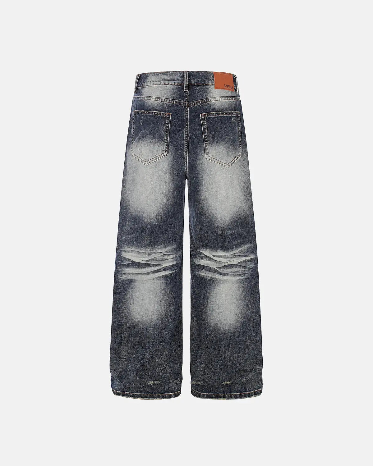 Faded Whisker Baggy Jeans | Inflation Streetwear