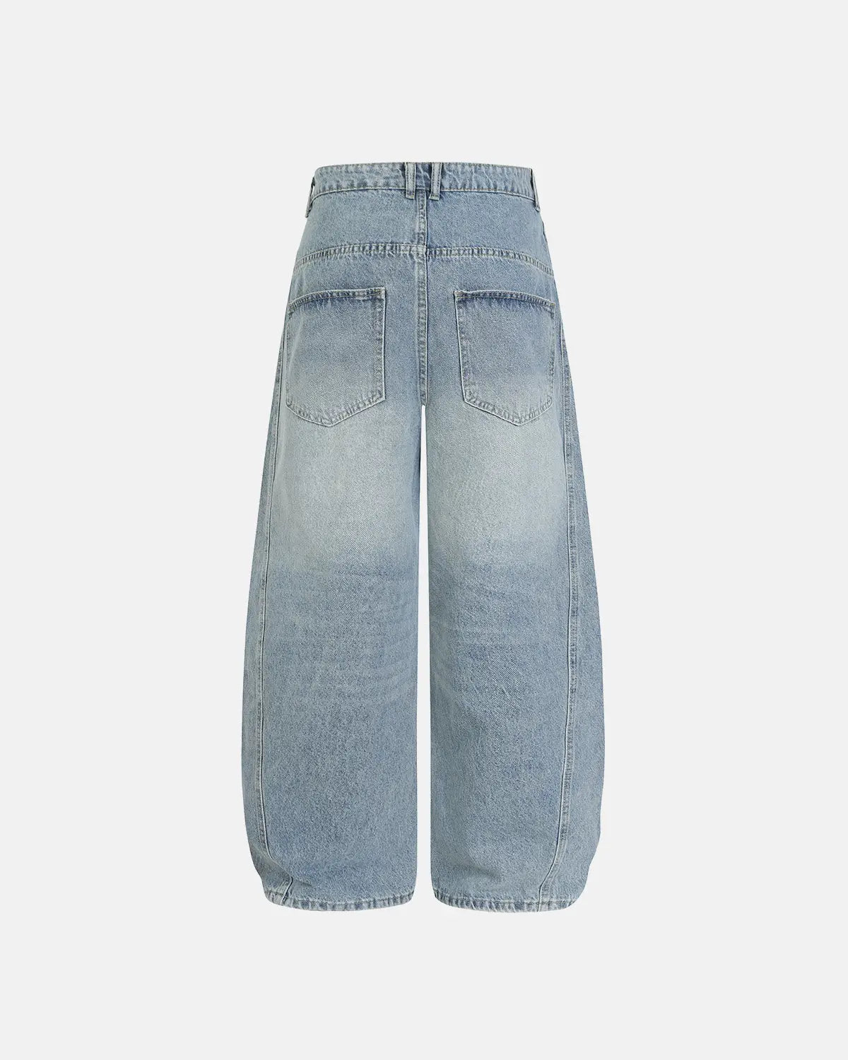 Asymmetric Button Baggy Jeans | Inflation Streetwear