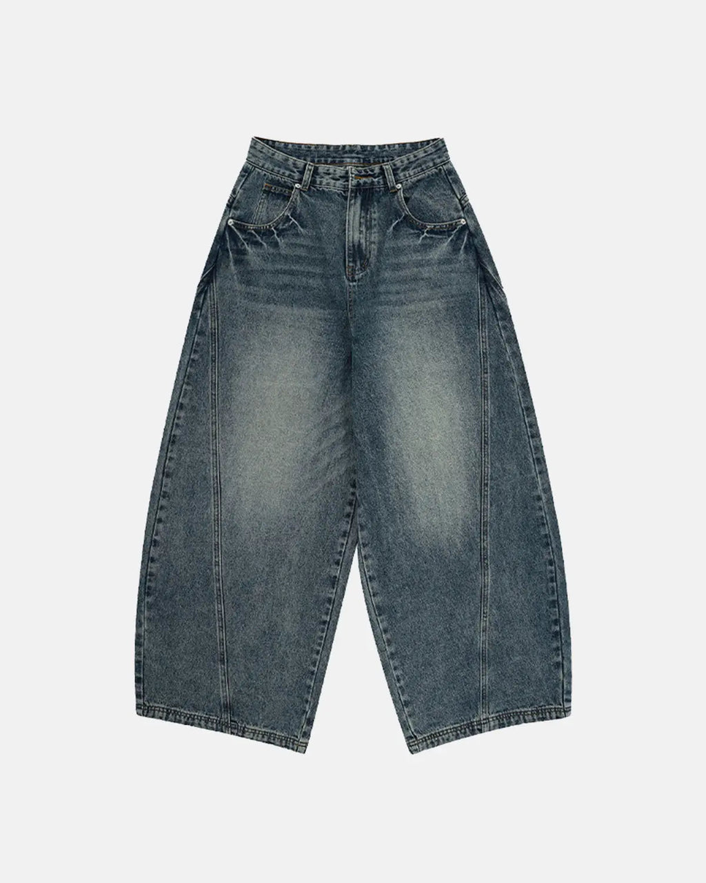 Vintage Washed Barrel Jeans | Inflation Streetwear