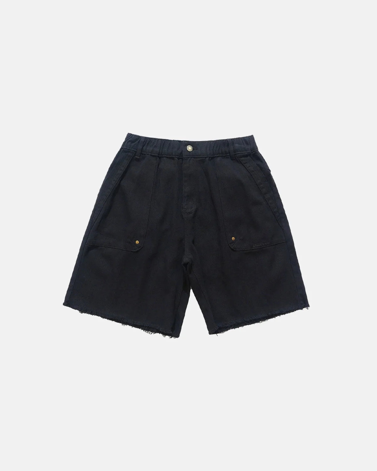 Frayed Hem Camo Knee-Length Shorts | Inflation Streetwear
