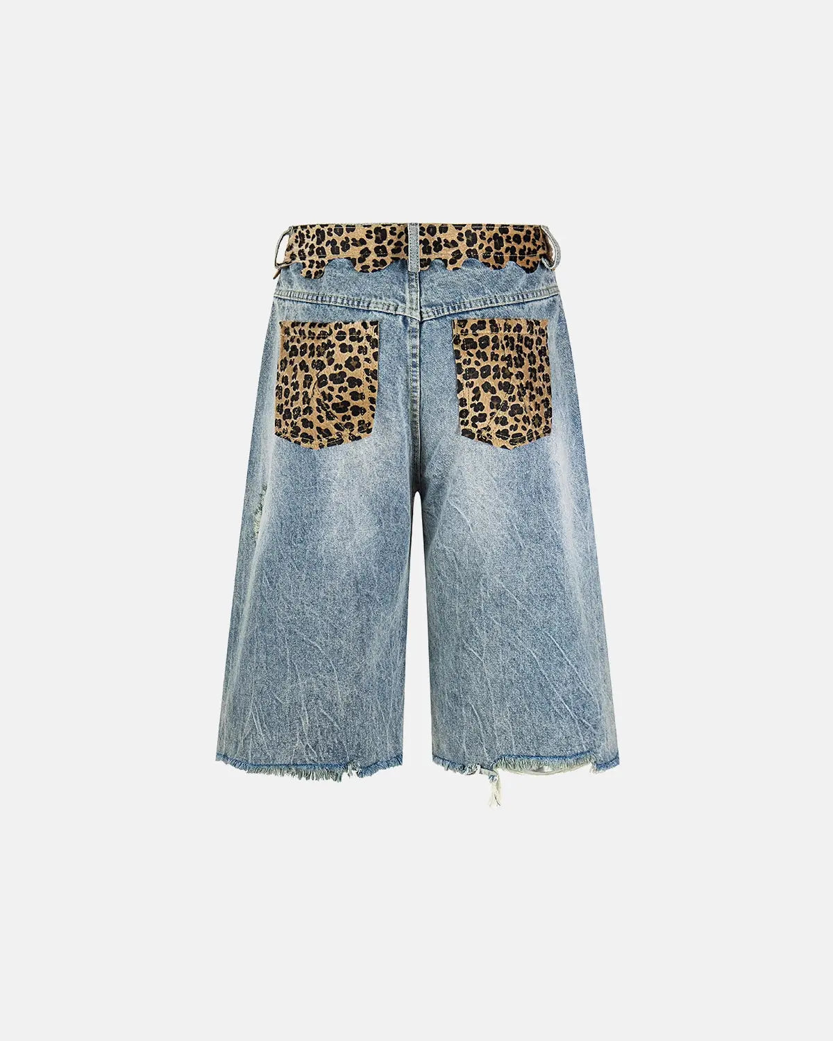 Leopard Patchwork Jorts | Inflation Streetwear