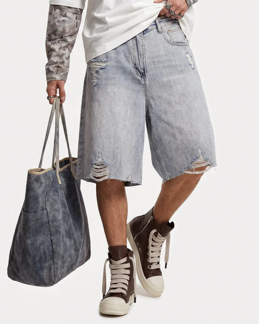 Adjustable Waist Baggy Jorts | Inflation Streetwear