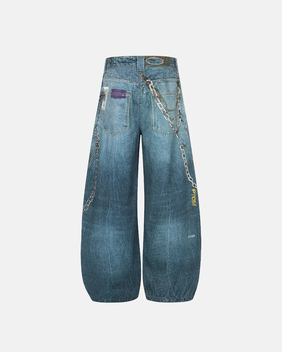 3D Print Chain Barrel Jeans | Inflation Streetwear