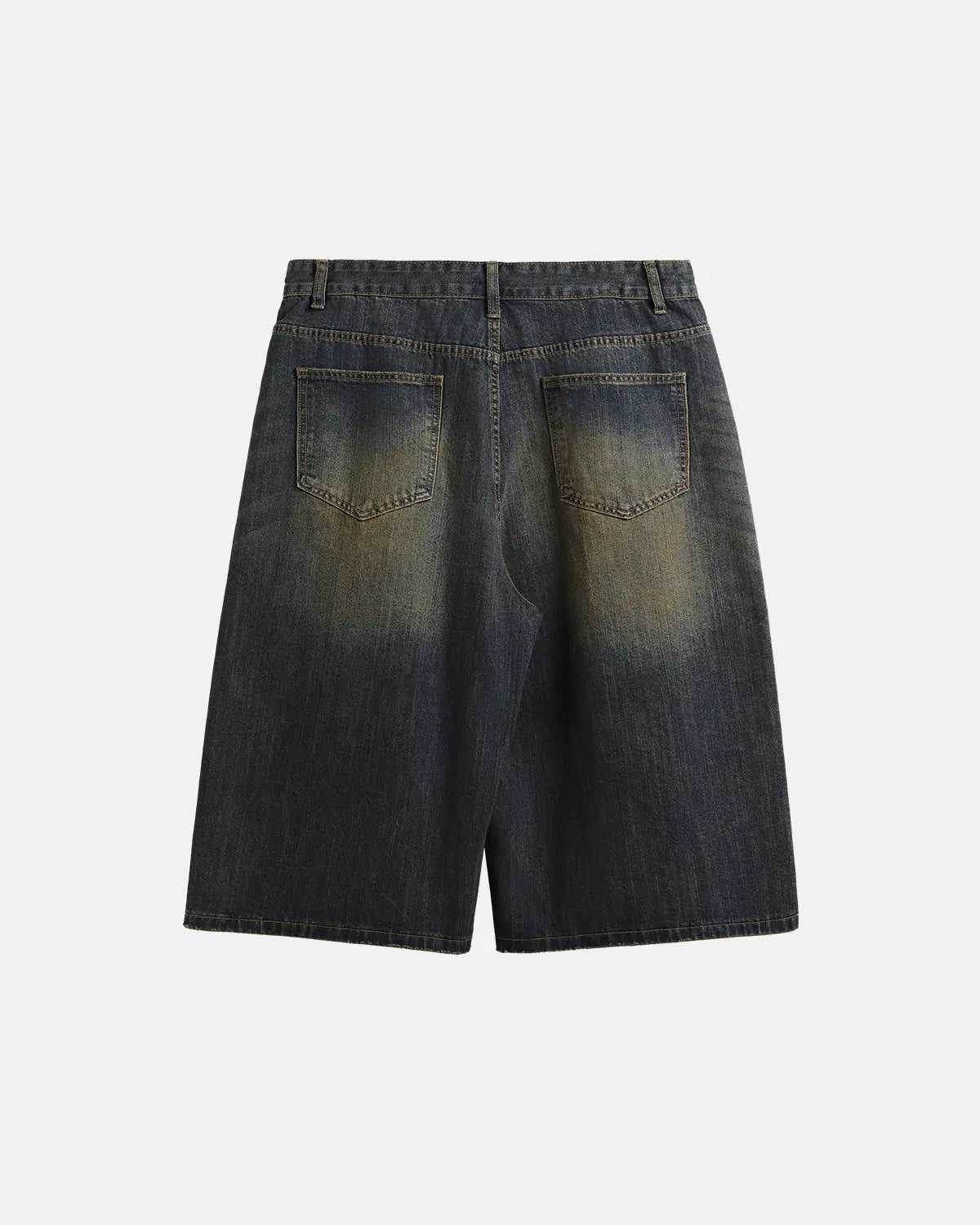 Acid Washed Longline Baggy Denim Jorts | Inflation Streetwear