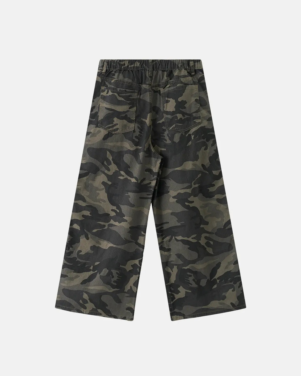Camo Side Stripe Wide-Leg Pants | Inflation Streetwear