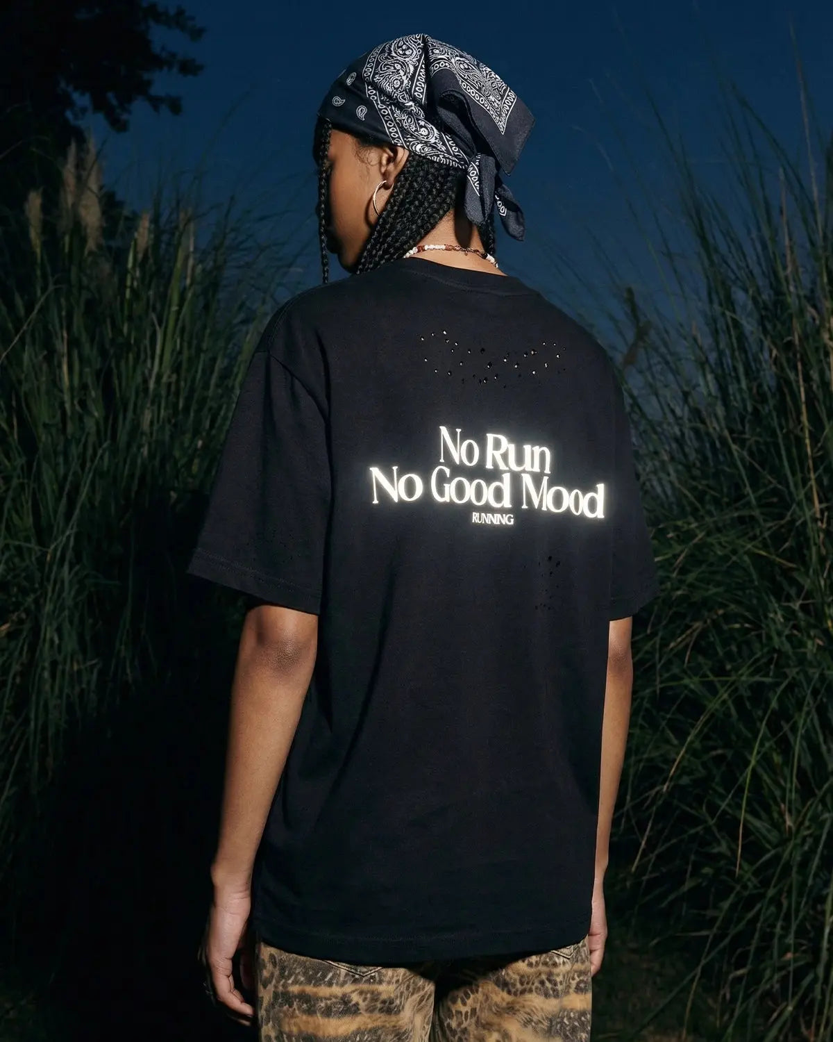 Distressed Reflective Washed T-Shirt | Inflation Streetwear
