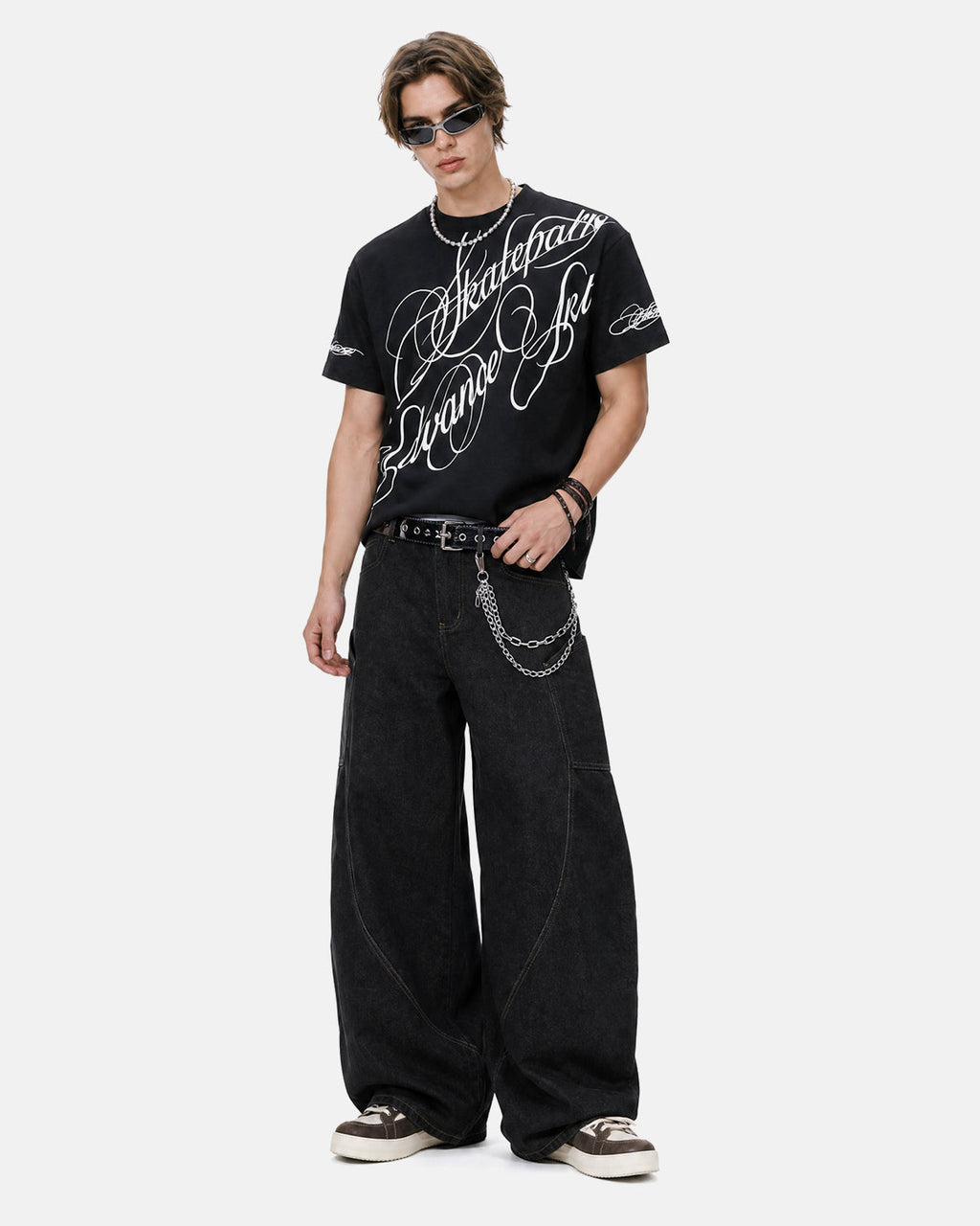 All-Over Script Graphic T-Shirt | Inflation Streetwear