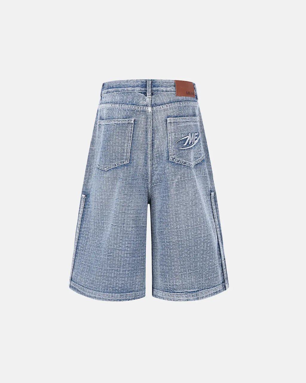 Grid Texture Baggy Jorts | Inflation Streetwear