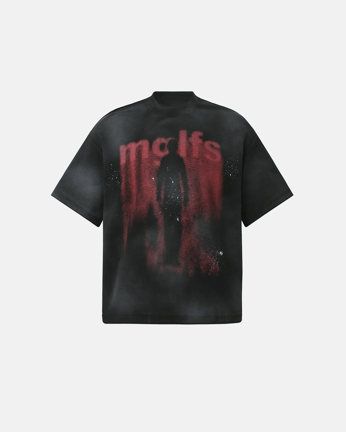 Gothic Letter Print Cotton T-Shirt | Inflation Streetwear