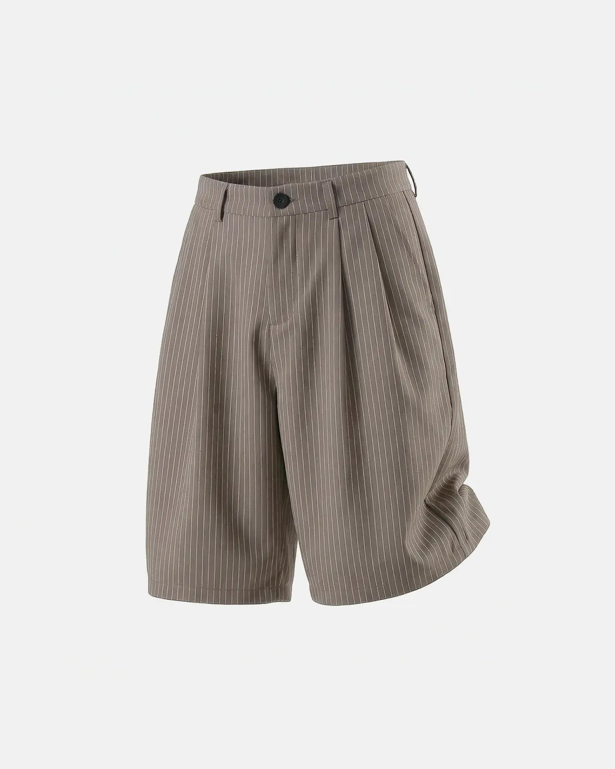 Pinstripe Pleated Tailored Shorts | Inflation Streetwear