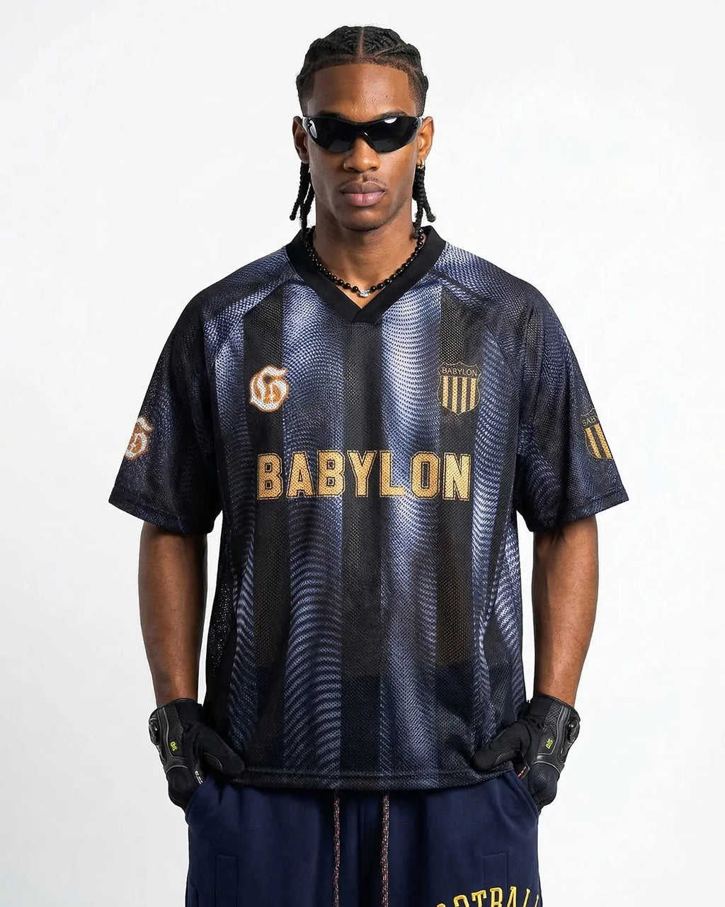 Gradient Pattern Mesh Jersey | Inflation Streetwear