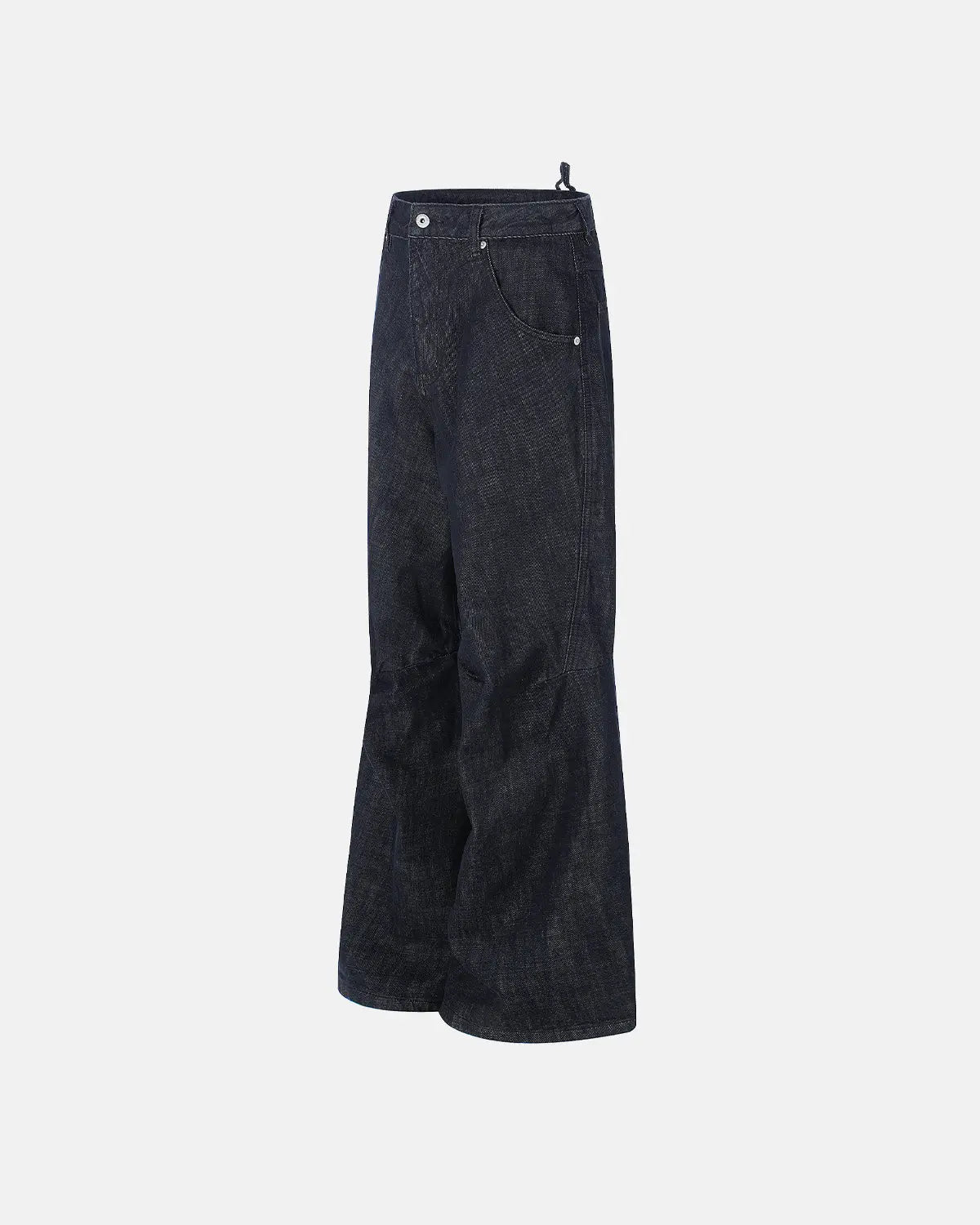 Cinch Back Raw Baggy Jeans | Inflation Streetwear