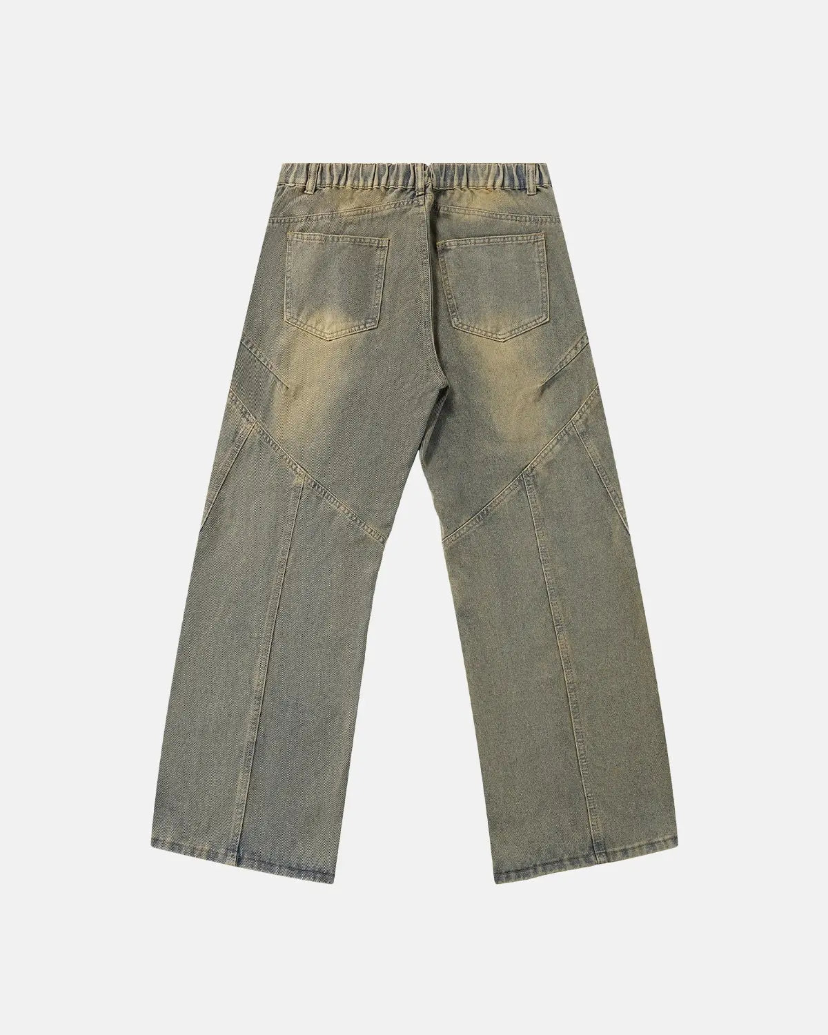 Curved Panel Straight-Leg Jeans | Inflation Streetwear