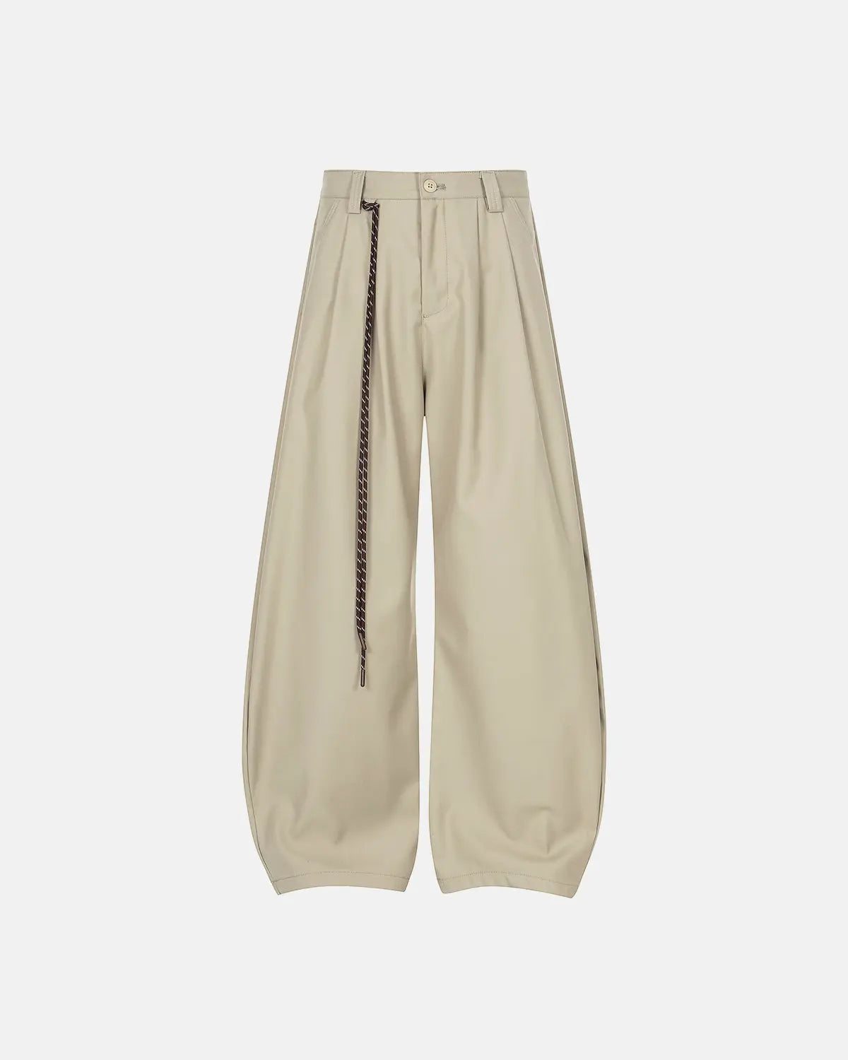 Rope Belt Wide Leg Tailored Pants | Inflation Streetwear