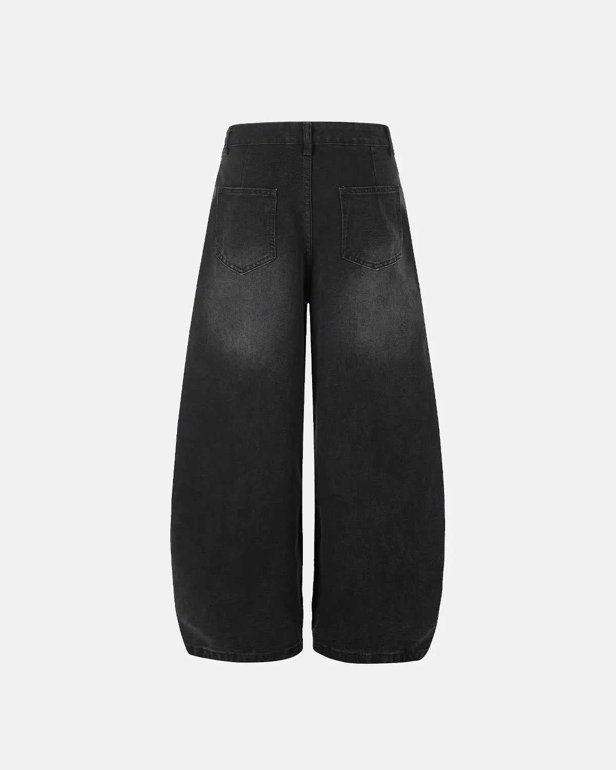 Distressed Eyelet Barrel Jeans | Inflation Streetwear