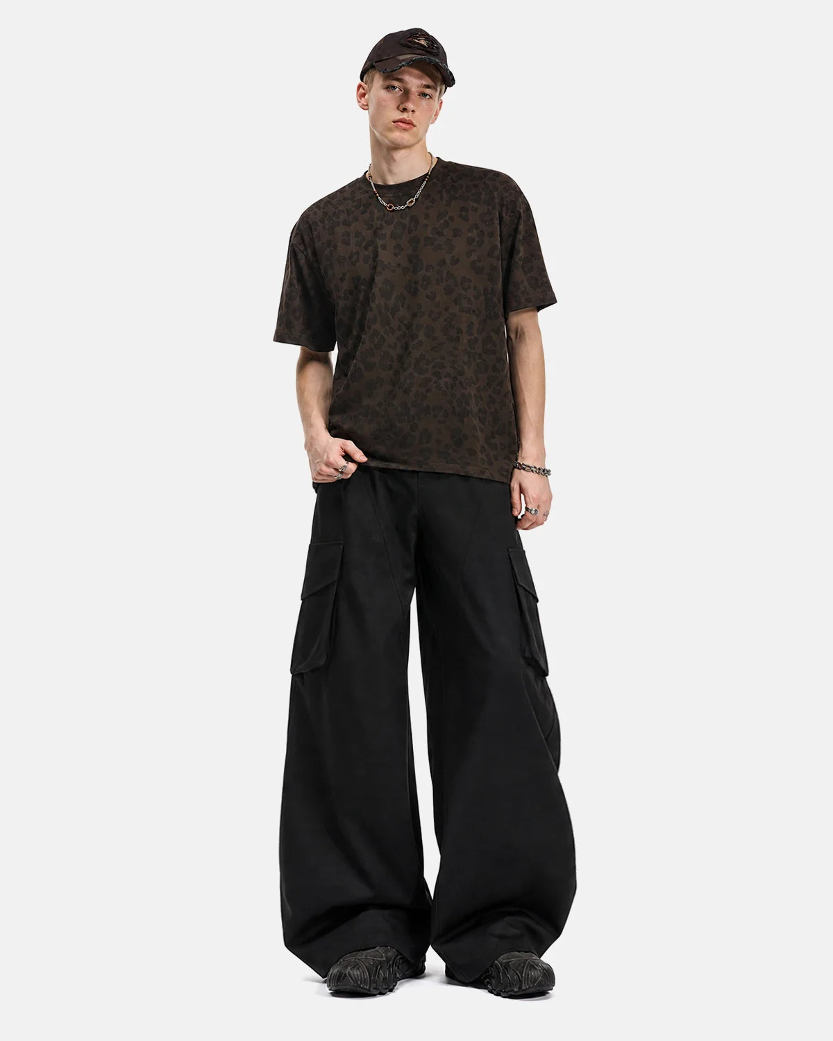Structured Wide Leg Cargo Pants | Inflation Streetwear