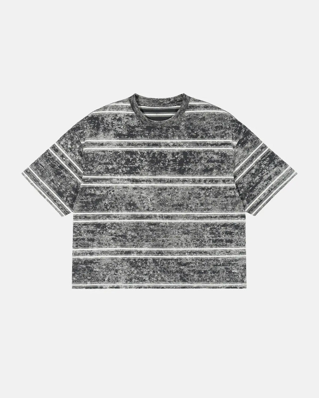 Vintage Washed Striped Boxy T-Shirt | Inflation Streetwear