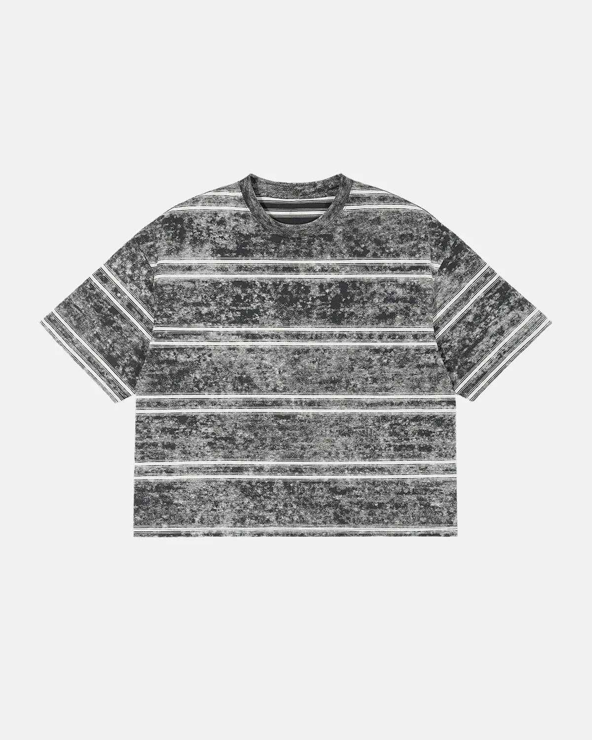 Vintage Washed Striped Boxy T-Shirt | Inflation Streetwear
