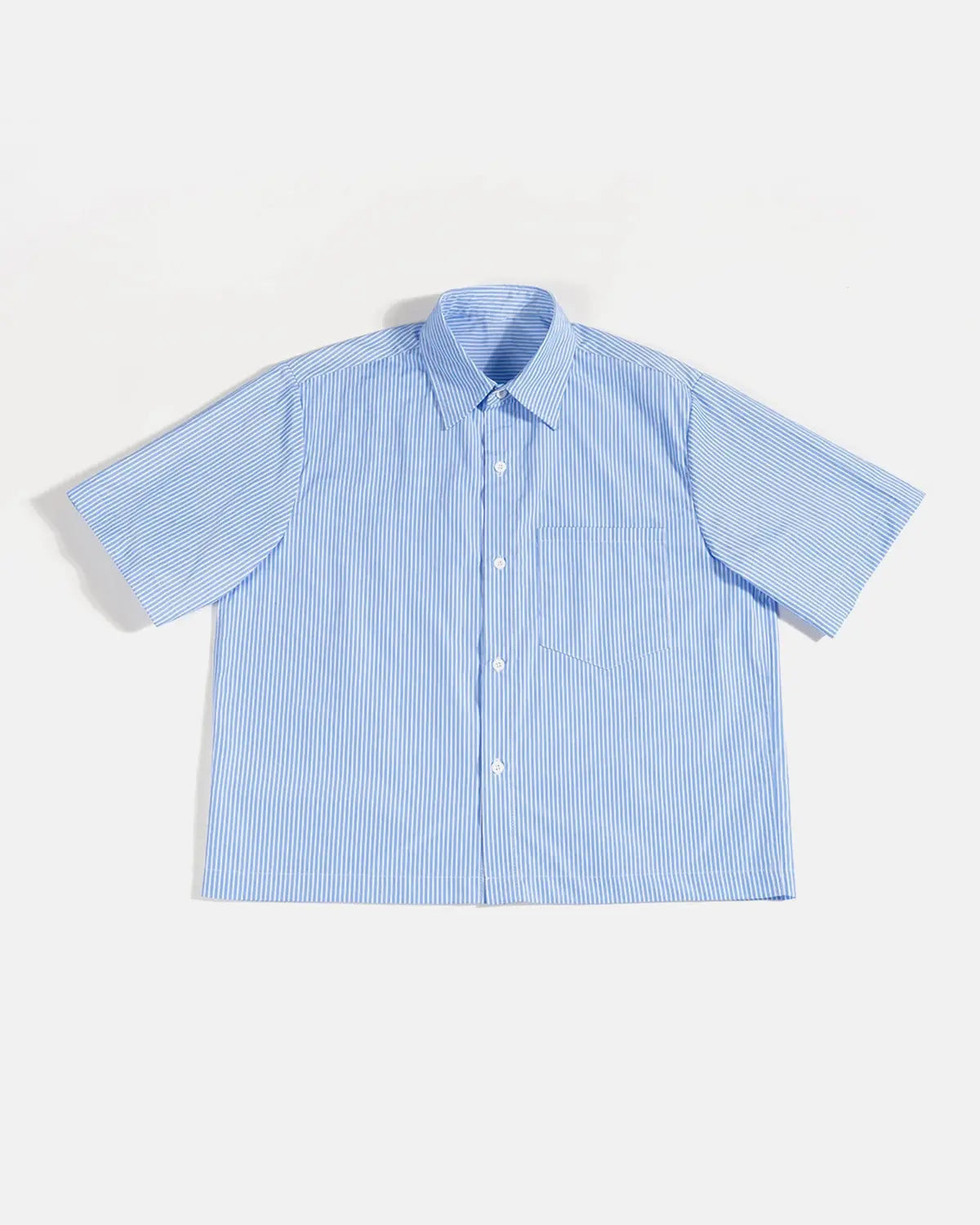 Boxy Striped Short-Sleeve Shirt | Inflation Streetwear