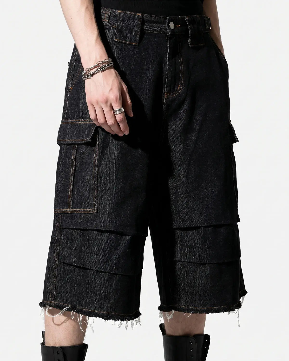 Layered Utility Baggy Jorts | Inflation Streetwear