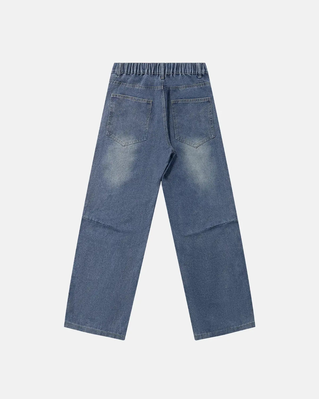 Deconstructed Baggy Straight-Leg Jeans | Inflation Streetwear
