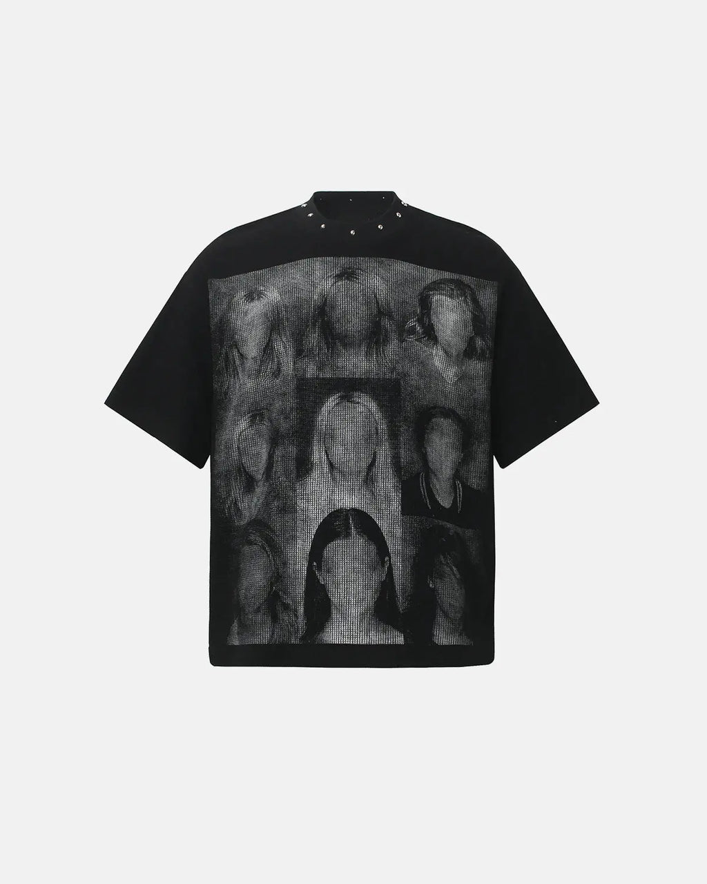 Portrait Graphic Waffle Boxy T-Shirt | Inflation Streetwear