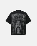 Portrait Graphic Waffle Boxy T-Shirt | Inflation Streetwear