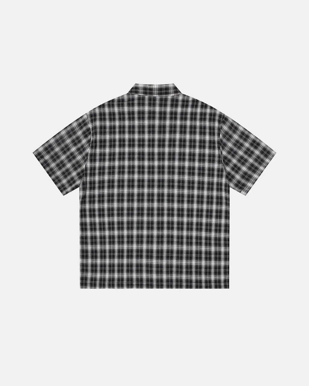 Plaid Sticker Graphic Studded Shirt | Inflation Streetwear