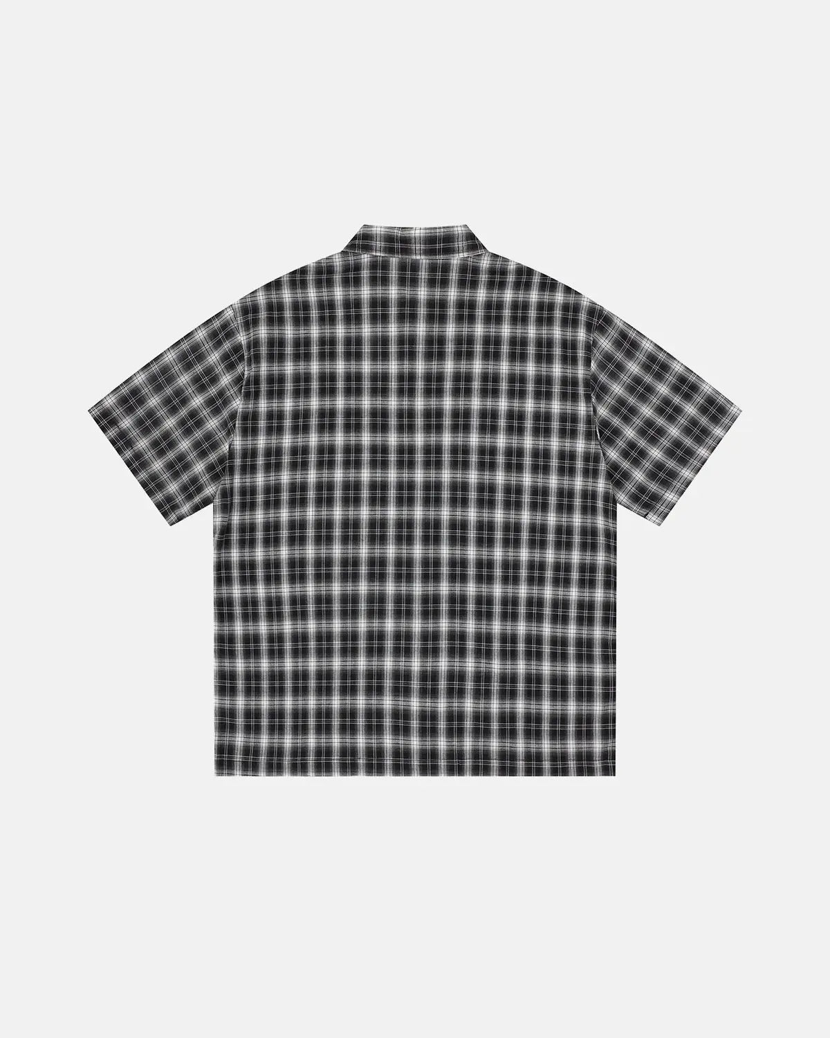 Plaid Sticker Graphic Studded Shirt | Inflation Streetwear