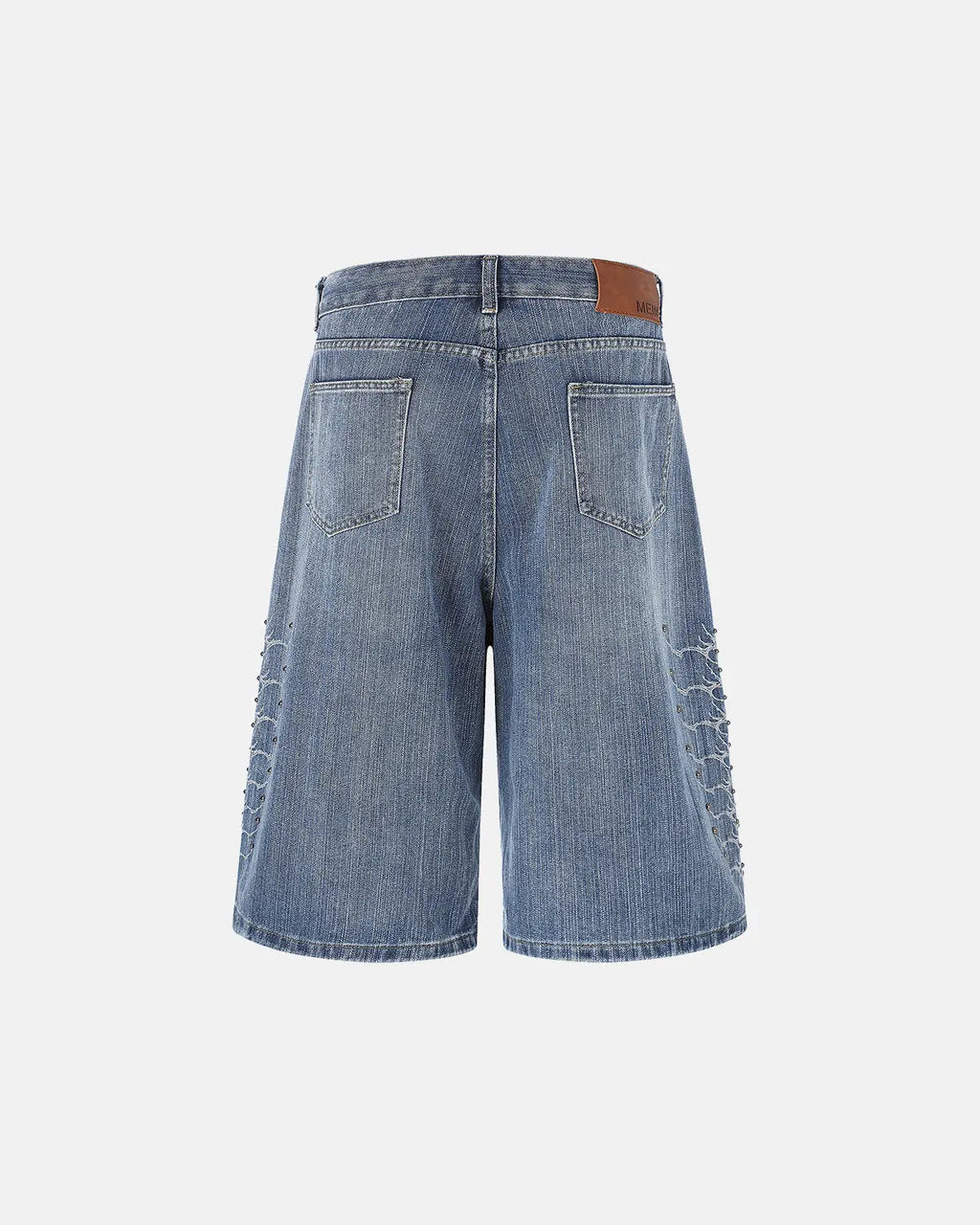 Studded Bamboo Weave Jorts | Inflation Streetwear