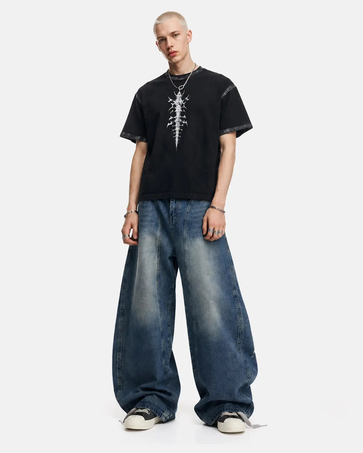 Deconstructed Barrel Jeans | Inflation Streetwear