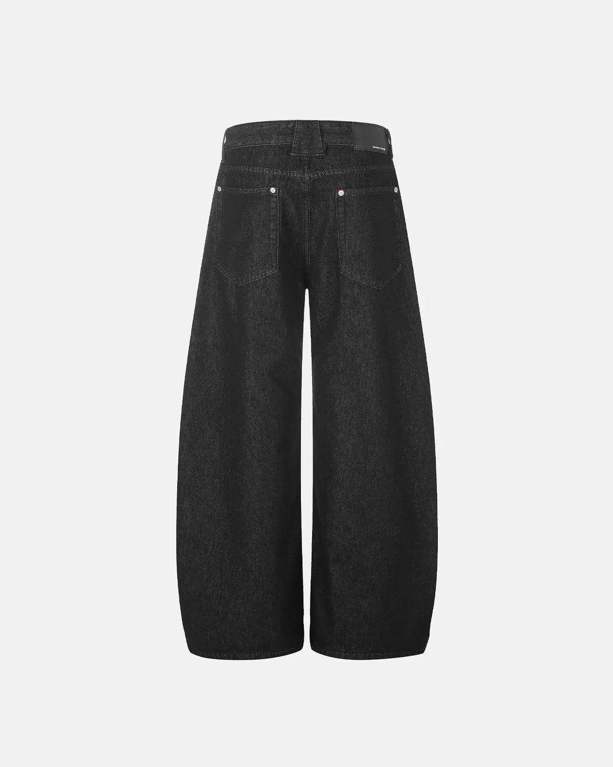 Side Eyelet Buttons Barrel Jeans | Inflation Streetwear