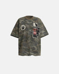 Vintage Camo Patch Graphic T-Shirt | Inflation Streetwear