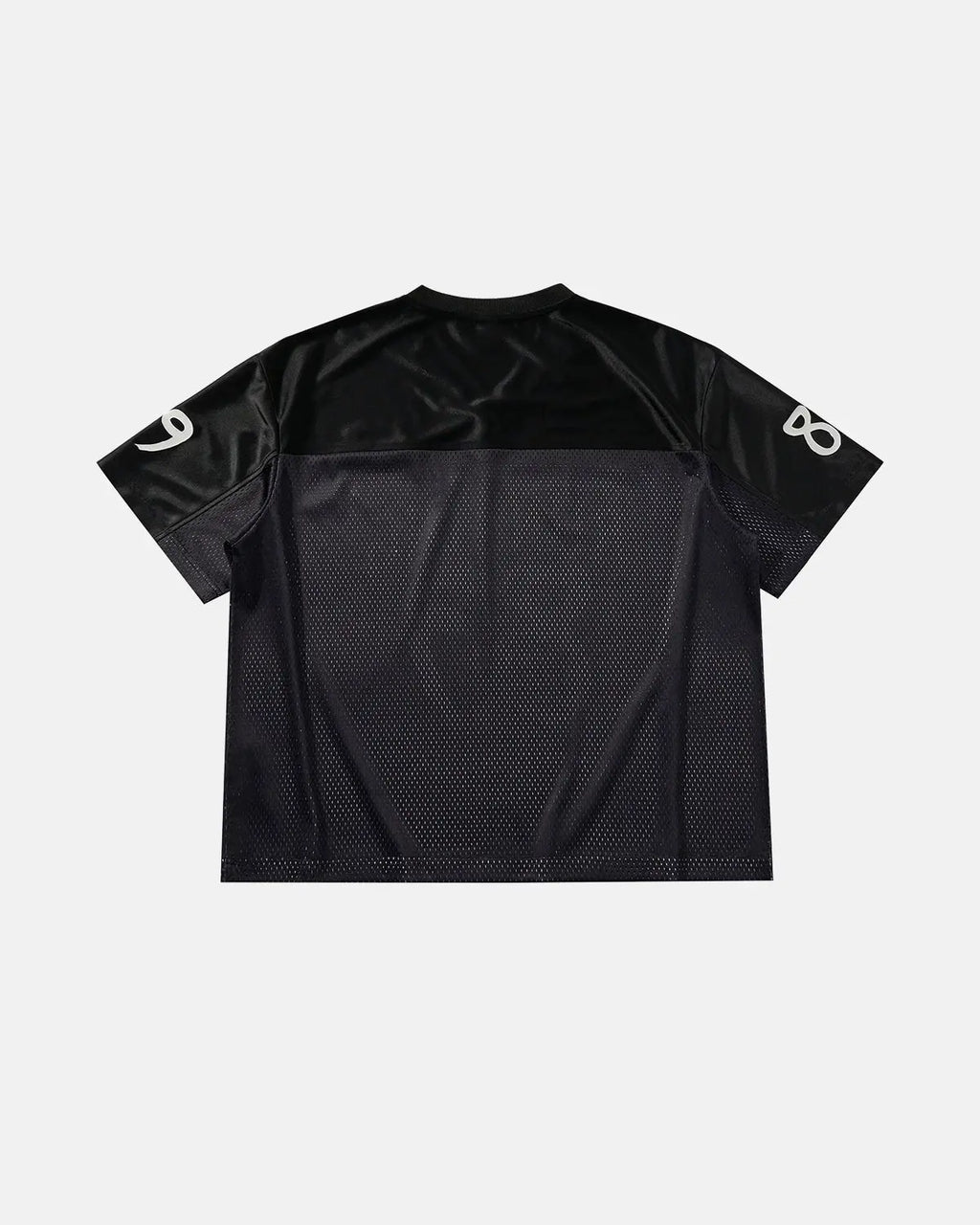 V-Neck Mesh Patchwork Jersey Tee | Inflation Streetwear