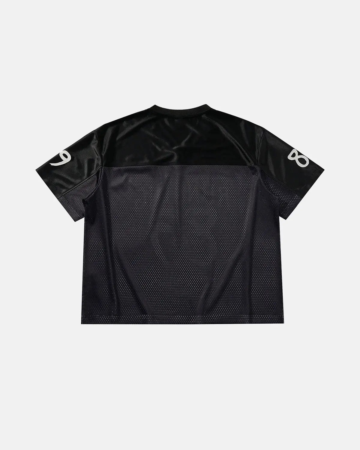 V-Neck Mesh Patchwork Jersey Tee | Inflation Streetwear