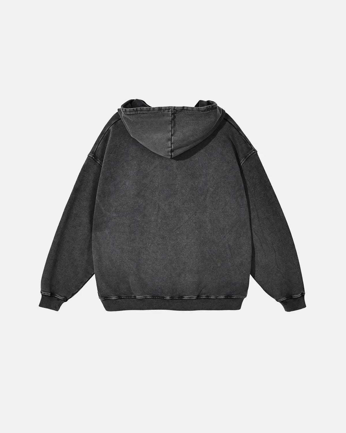 French Terry Washed Distressed Hoodies | Inflation Streetwear
