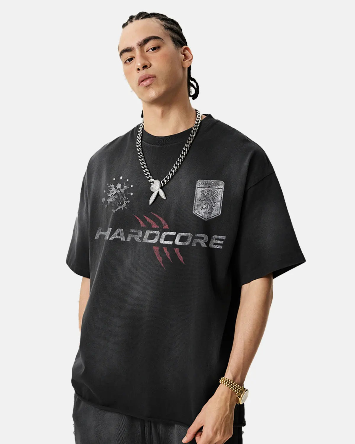 Distressed Washed Graphic T-Shirt | Inflation Streetwear