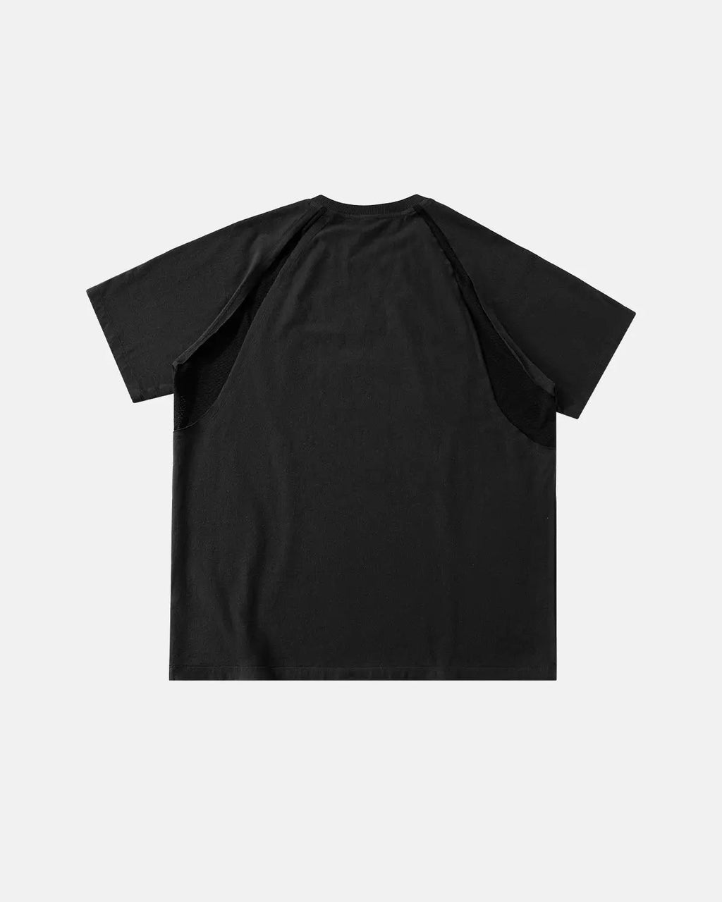 Mesh Patchwork Stitching Embroidered T-Shirt | Inflation Streetwear