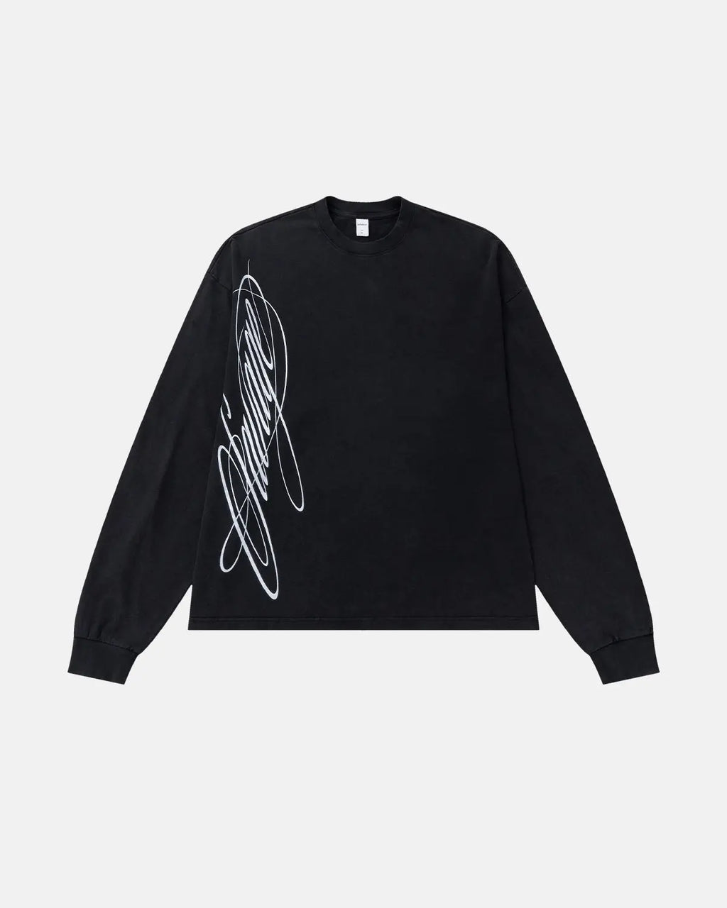 Boxy Script Graphic Washed T-Shirt | Inflation Streetwear