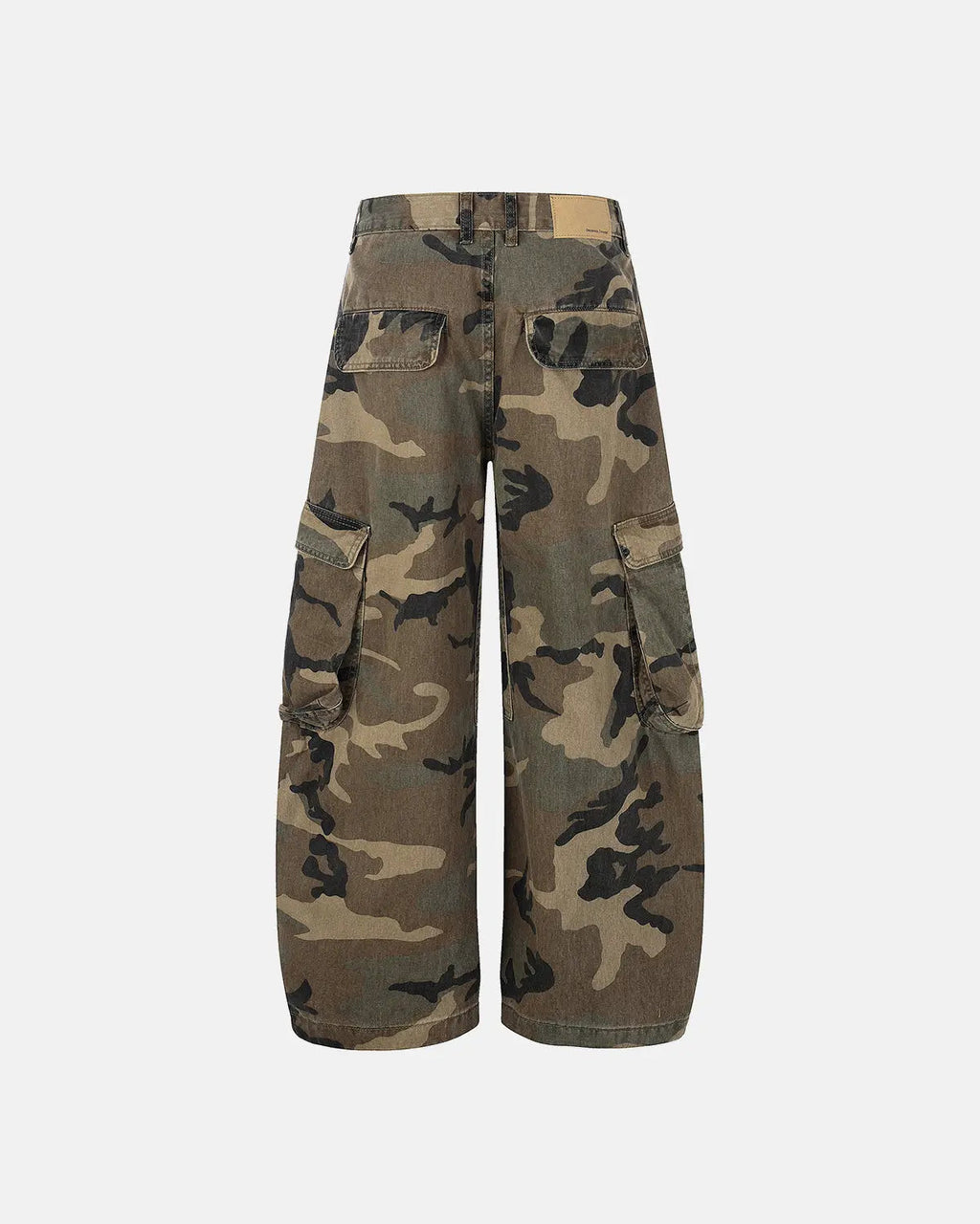 Camo Cargo Barrel Pants | Inflation Streetwear
