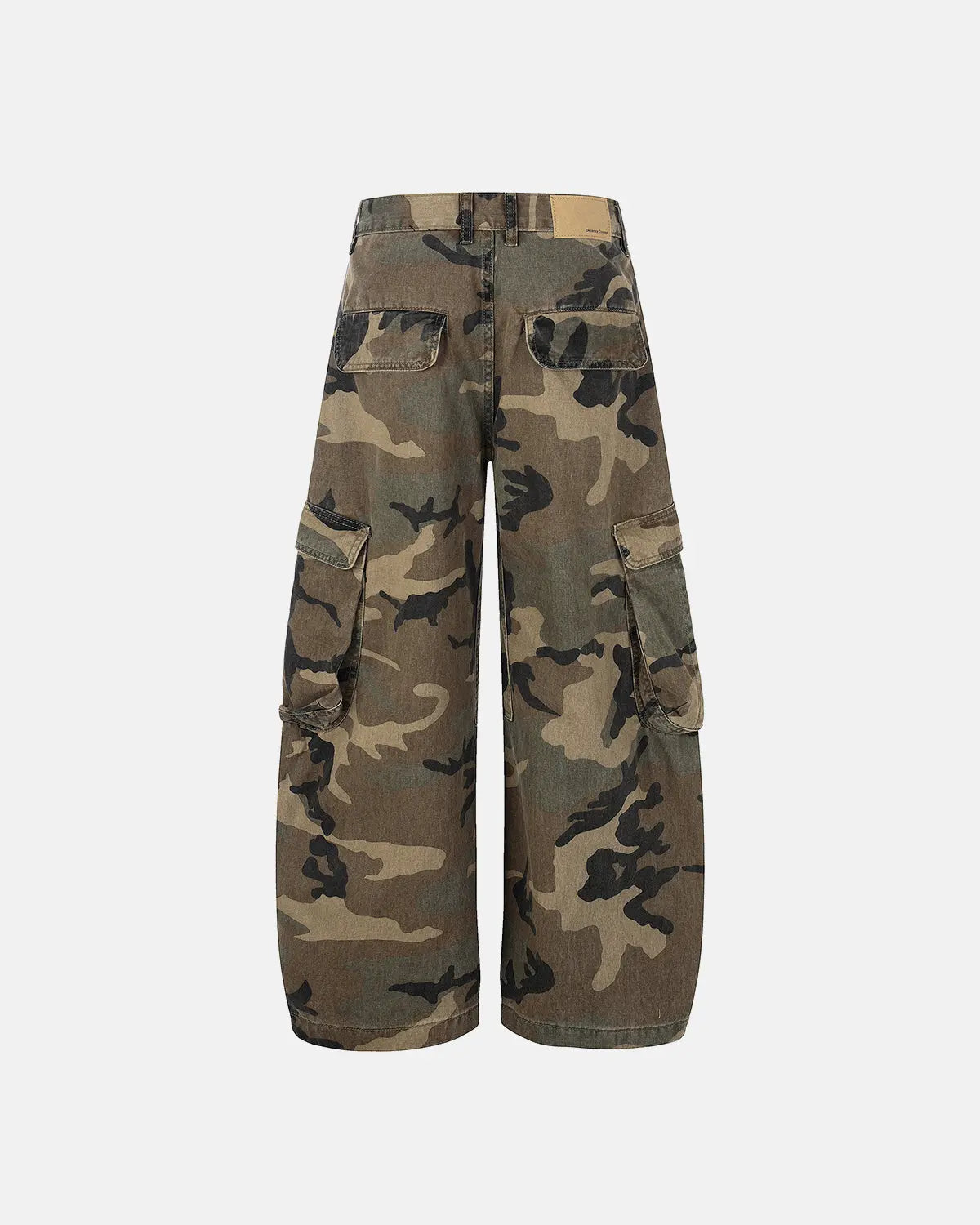 Camo Cargo Barrel Pants | Inflation Streetwear