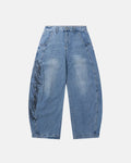 Script Graphic Barrel Jeans | Inflation Streetwear