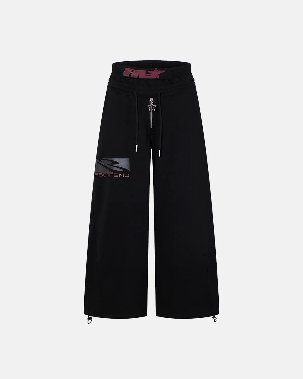 Layered Waist Baggy Wide Leg Sweatpants | Inflation Streetwear