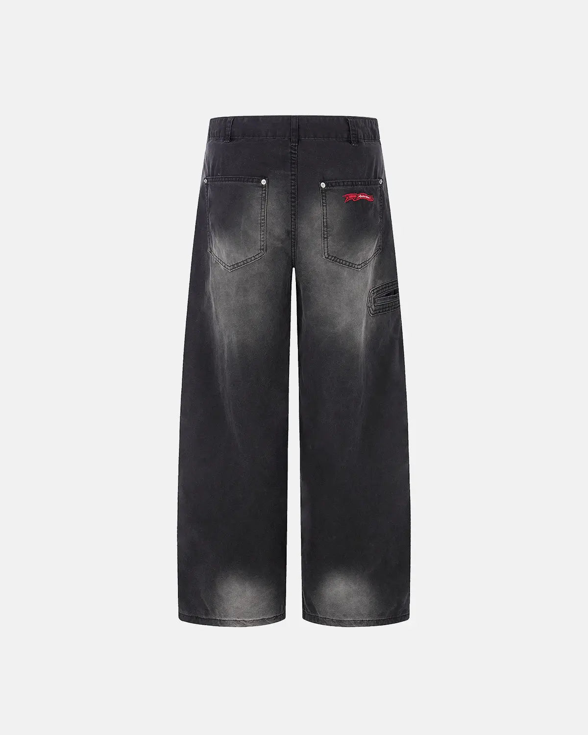 Retro Washed Wide-Leg Jeans | Inflation Streetwear