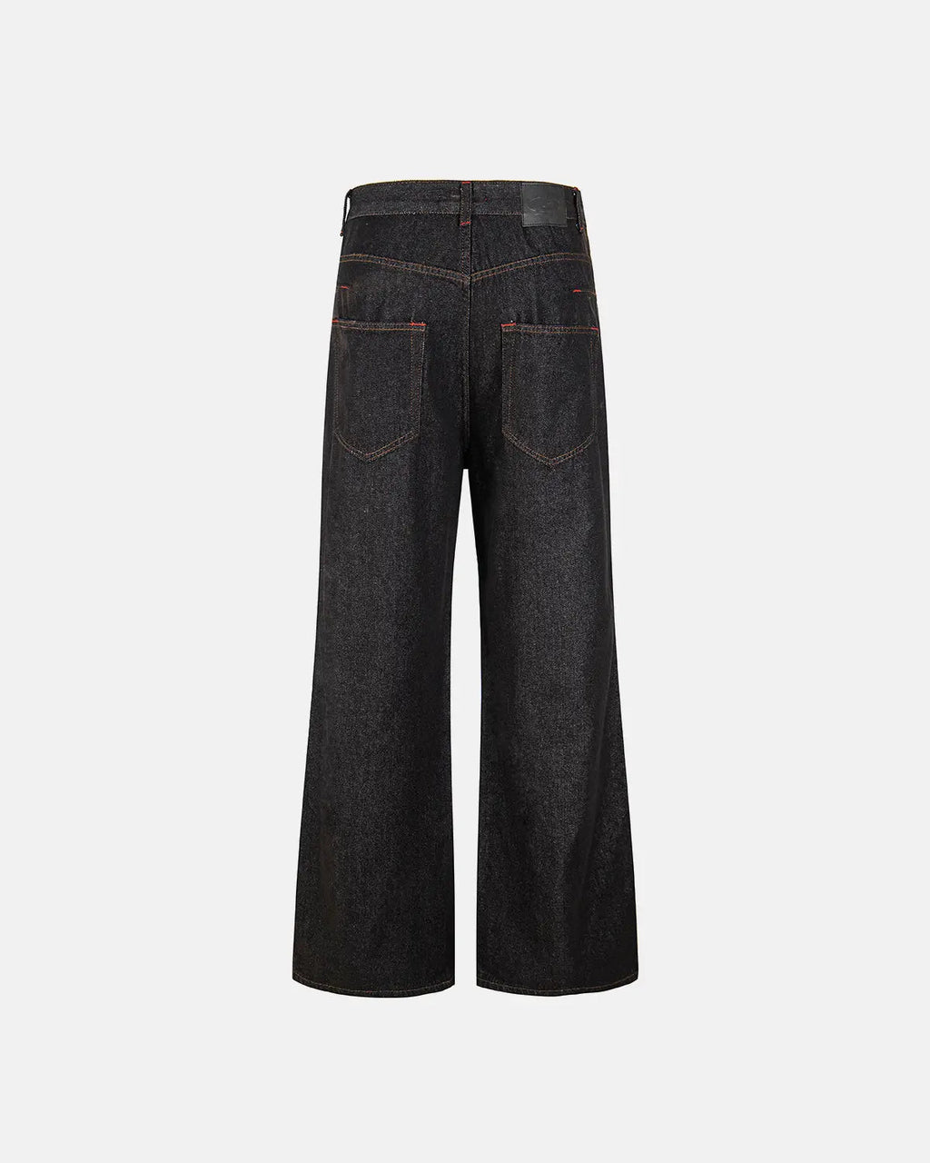 Asymmetric Buckle Raw Baggy Jeans | Inflation Streetwear